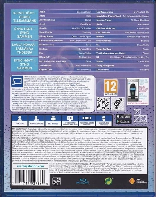 SingStar Celebration - PS4 (A Grade) (Genbrug)